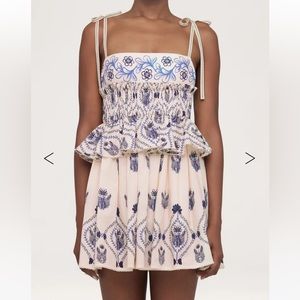 Agua by Agua Bendita SALVADOR JARRON COTTON MINI DRESS